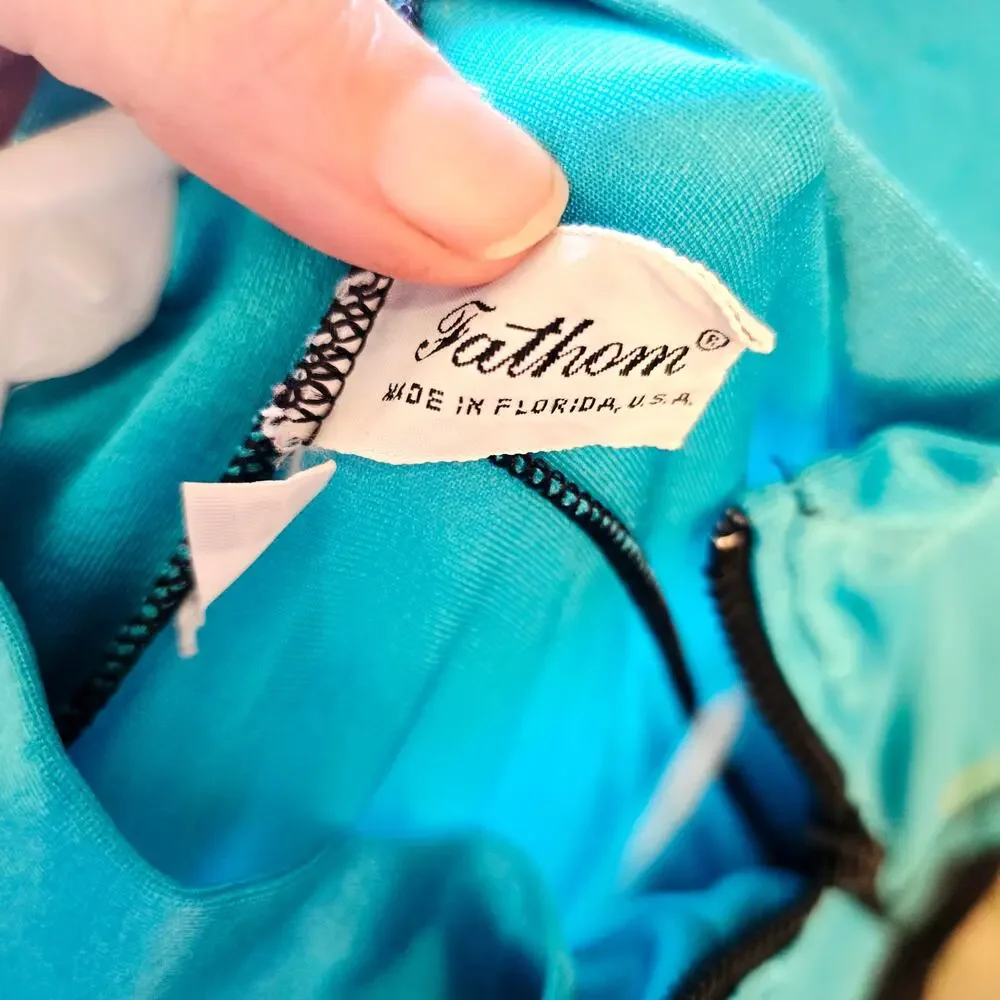 Vintage fathom Nylon spandex snorkeling scuba stirrup wetsuit size medium